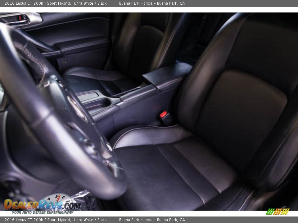Front Seat of 2016 Lexus CT 200h F Sport Hybrid Photo #17