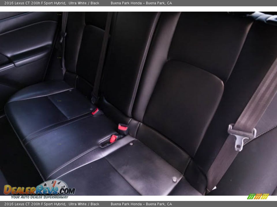 Rear Seat of 2016 Lexus CT 200h F Sport Hybrid Photo #18