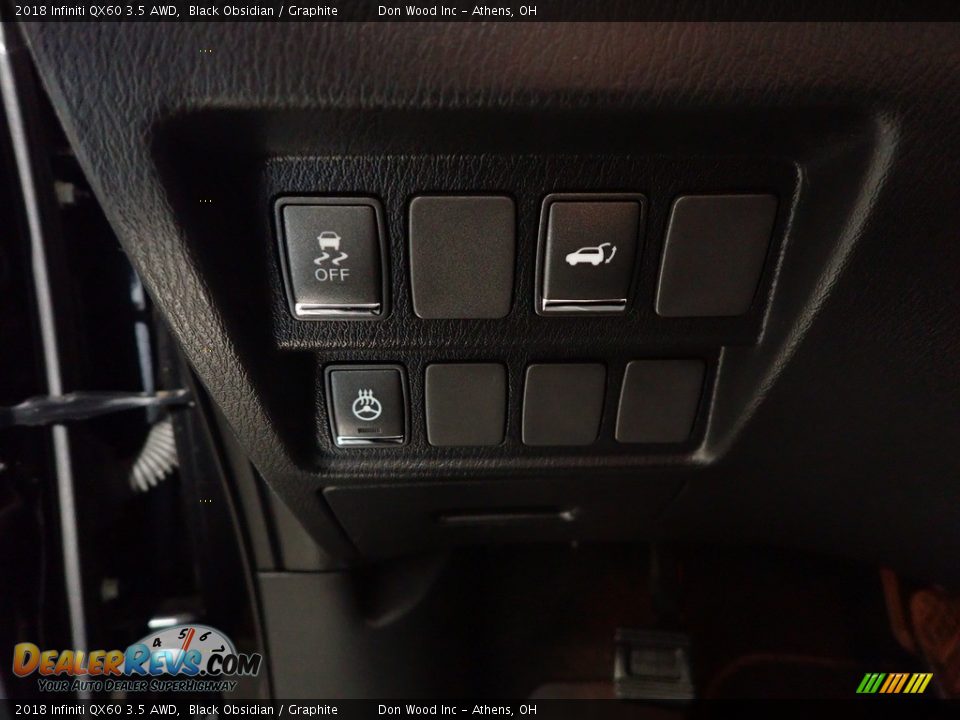 2018 Infiniti QX60 3.5 AWD Black Obsidian / Graphite Photo #28