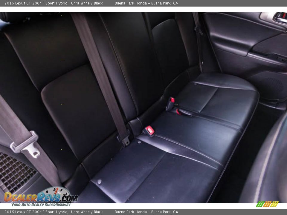 Rear Seat of 2016 Lexus CT 200h F Sport Hybrid Photo #20