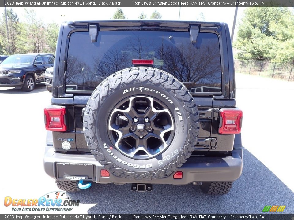 2023 Jeep Wrangler Unlimited Rubicon 4XE Hybrid Black / Black Photo #4