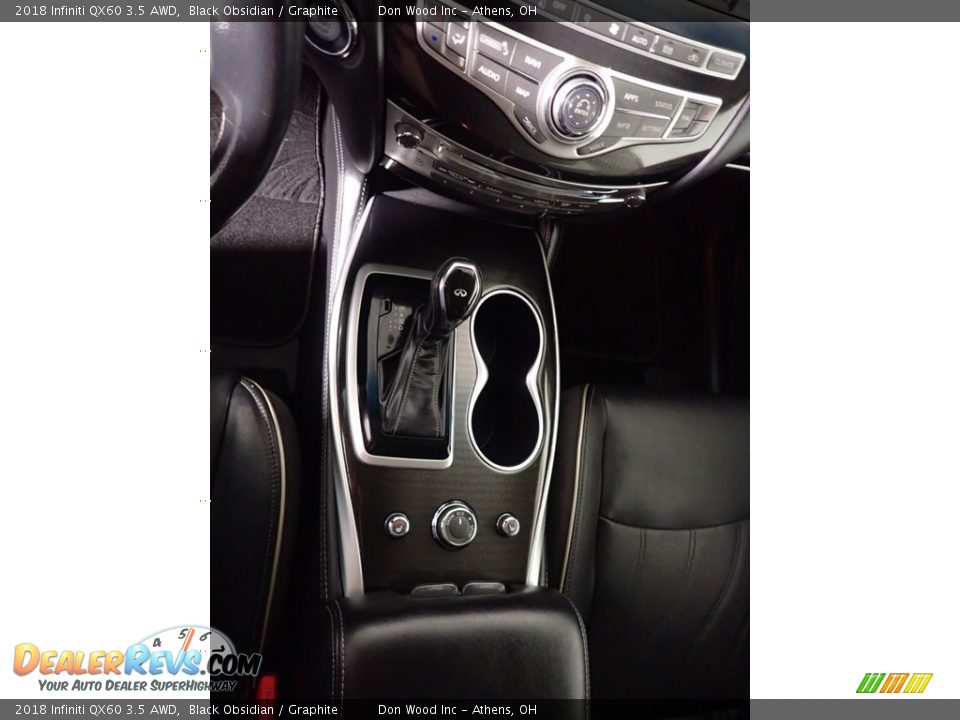 2018 Infiniti QX60 3.5 AWD Black Obsidian / Graphite Photo #29
