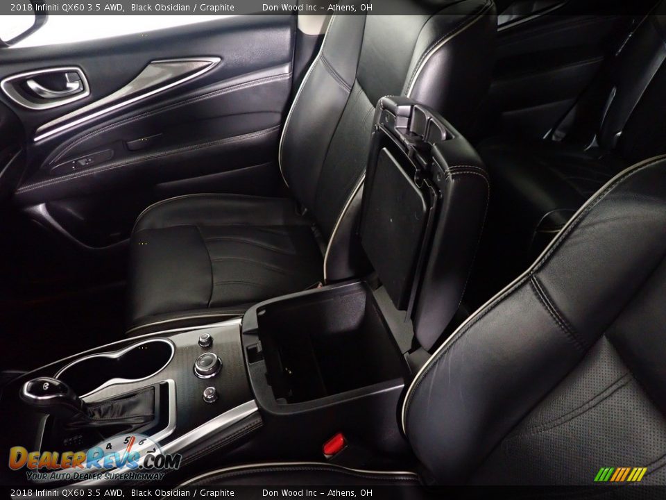 2018 Infiniti QX60 3.5 AWD Black Obsidian / Graphite Photo #30