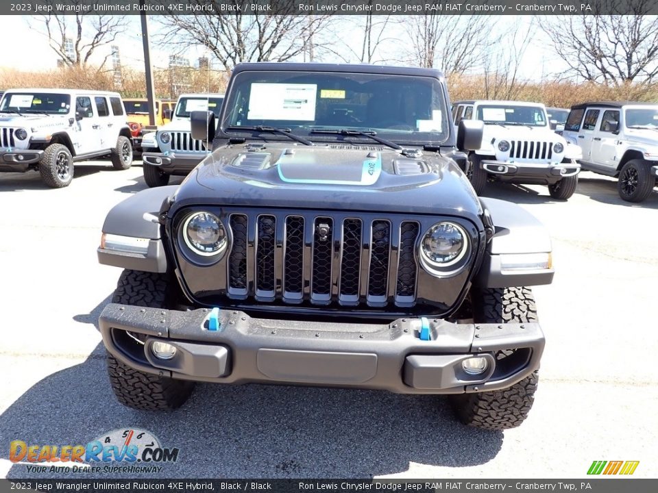 2023 Jeep Wrangler Unlimited Rubicon 4XE Hybrid Black / Black Photo #8