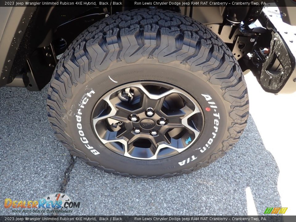 2023 Jeep Wrangler Unlimited Rubicon 4XE Hybrid Black / Black Photo #9
