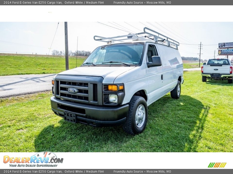 2014 Ford E-Series Van E250 Cargo Van Oxford White / Medium Flint Photo #11