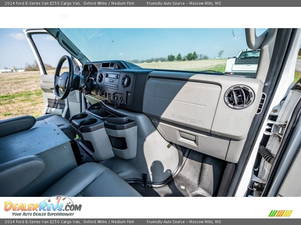 2014 Ford E-Series Van E250 Cargo Van Oxford White / Medium Flint Photo #13