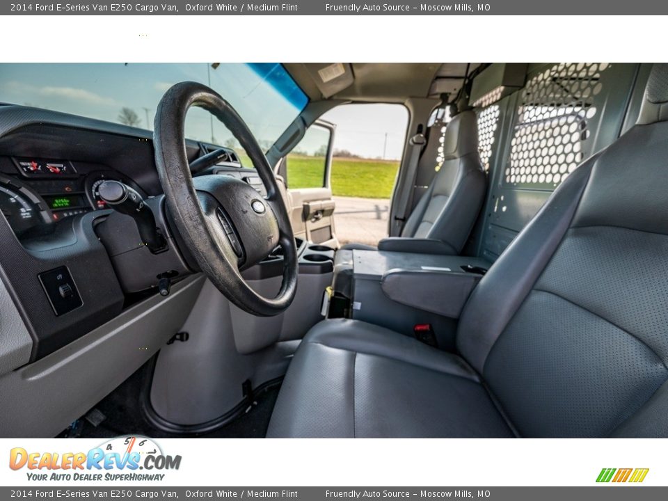 2014 Ford E-Series Van E250 Cargo Van Oxford White / Medium Flint Photo #14