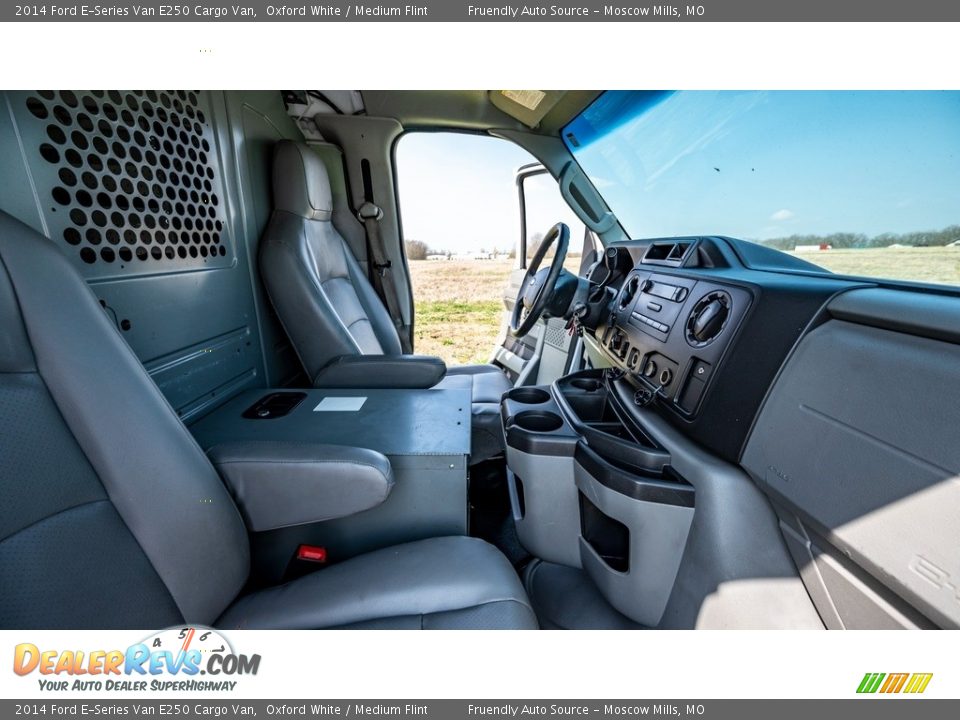 2014 Ford E-Series Van E250 Cargo Van Oxford White / Medium Flint Photo #15