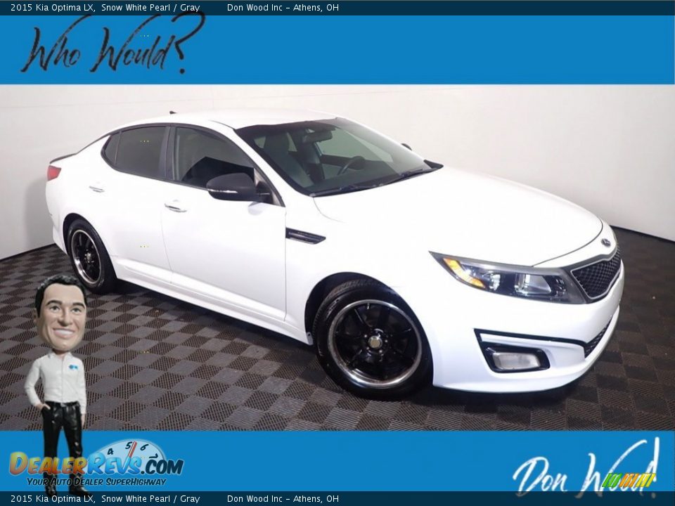 2015 Kia Optima LX Snow White Pearl / Gray Photo #1