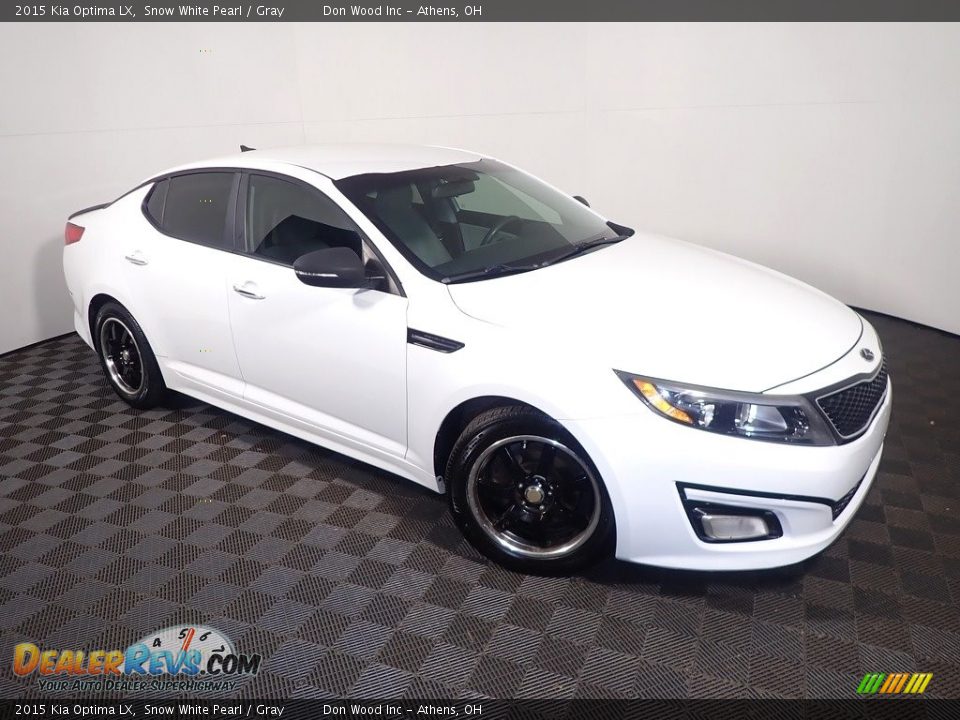 2015 Kia Optima LX Snow White Pearl / Gray Photo #2