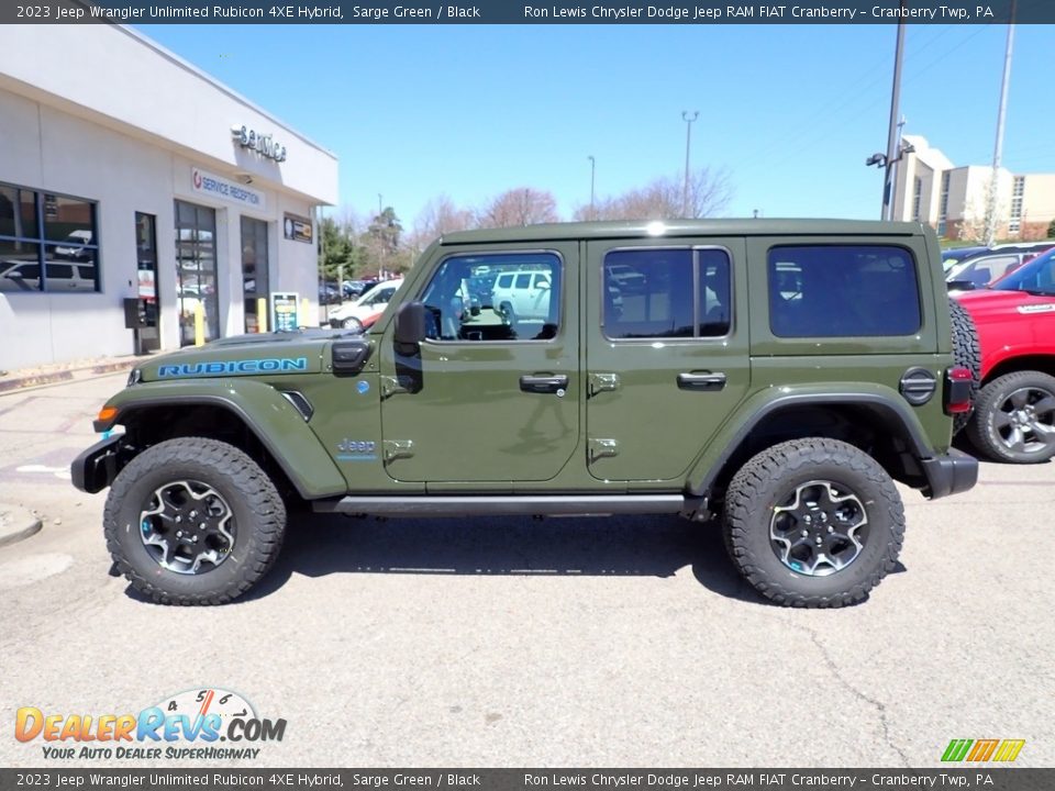 Sarge Green 2023 Jeep Wrangler Unlimited Rubicon 4XE Hybrid Photo #2