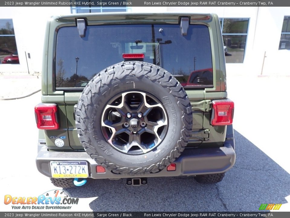 2023 Jeep Wrangler Unlimited Rubicon 4XE Hybrid Sarge Green / Black Photo #4