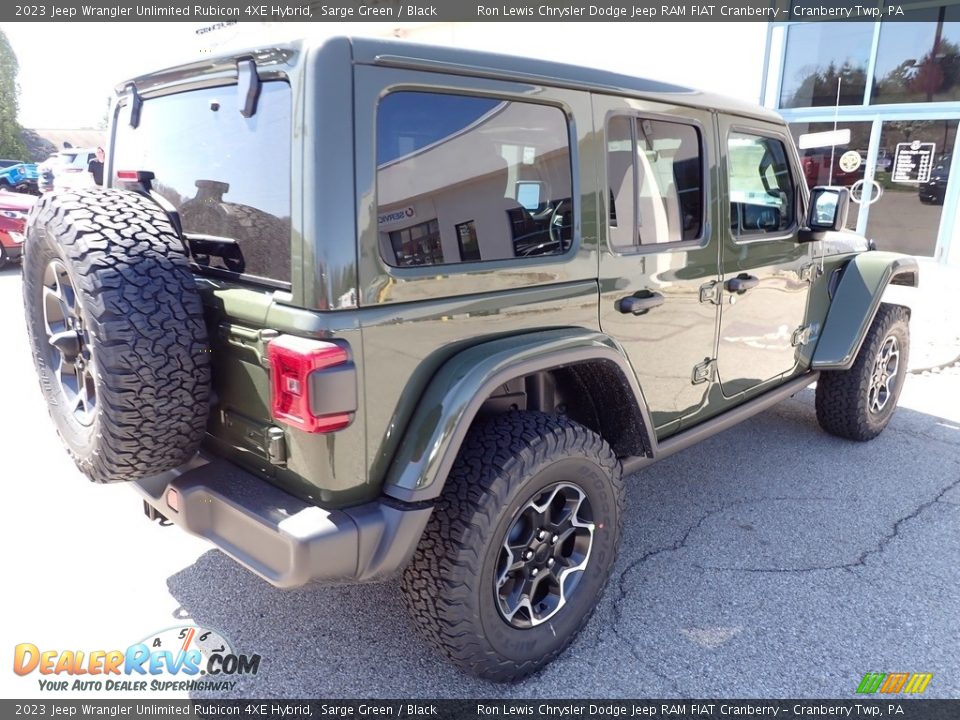 2023 Jeep Wrangler Unlimited Rubicon 4XE Hybrid Sarge Green / Black Photo #5