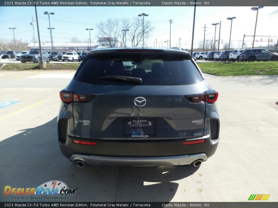 2023 Mazda CX-50 Turbo AWD Meridian Edition Polymetal Gray Metallic / Terracotta Photo #5