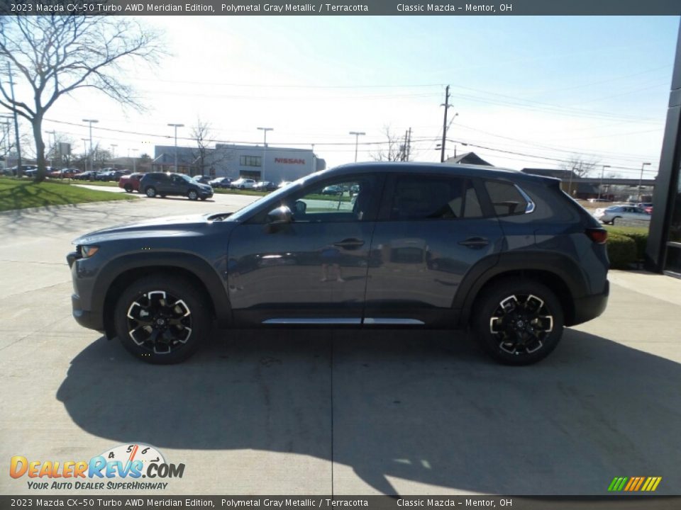 2023 Mazda CX-50 Turbo AWD Meridian Edition Polymetal Gray Metallic / Terracotta Photo #6
