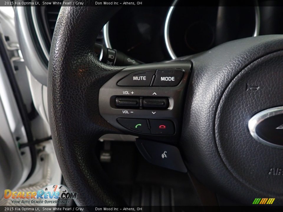 2015 Kia Optima LX Snow White Pearl / Gray Photo #24