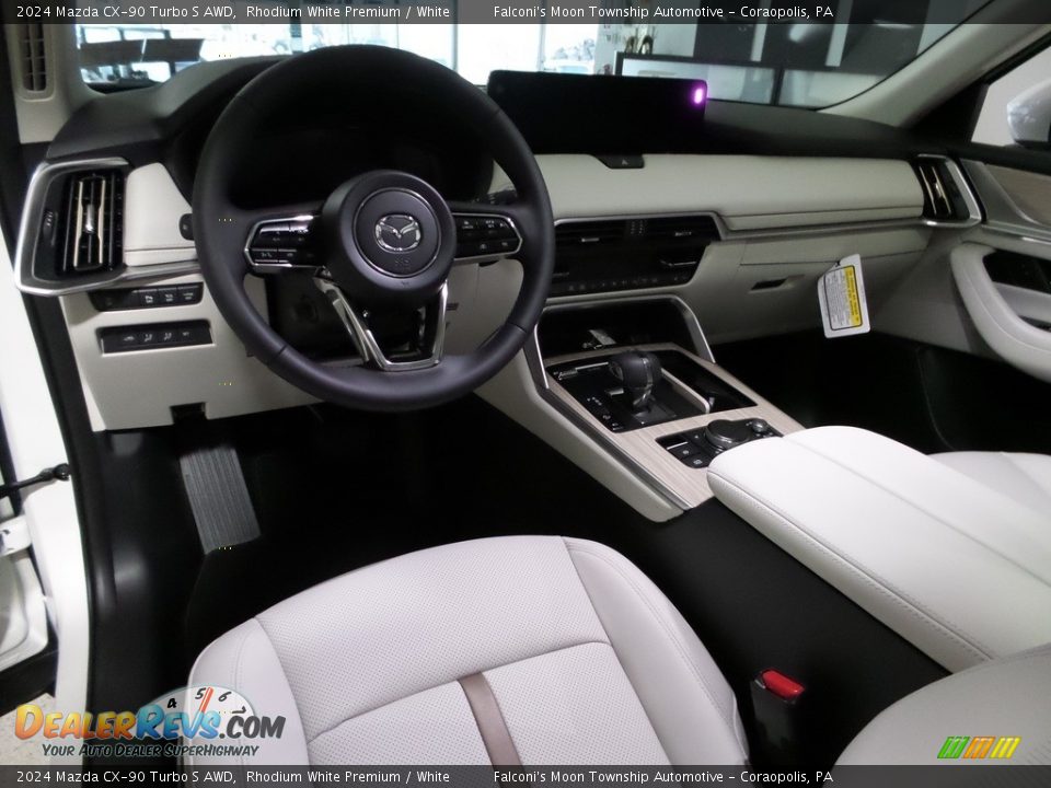 White Interior - 2024 Mazda CX-90 Turbo S AWD Photo #14