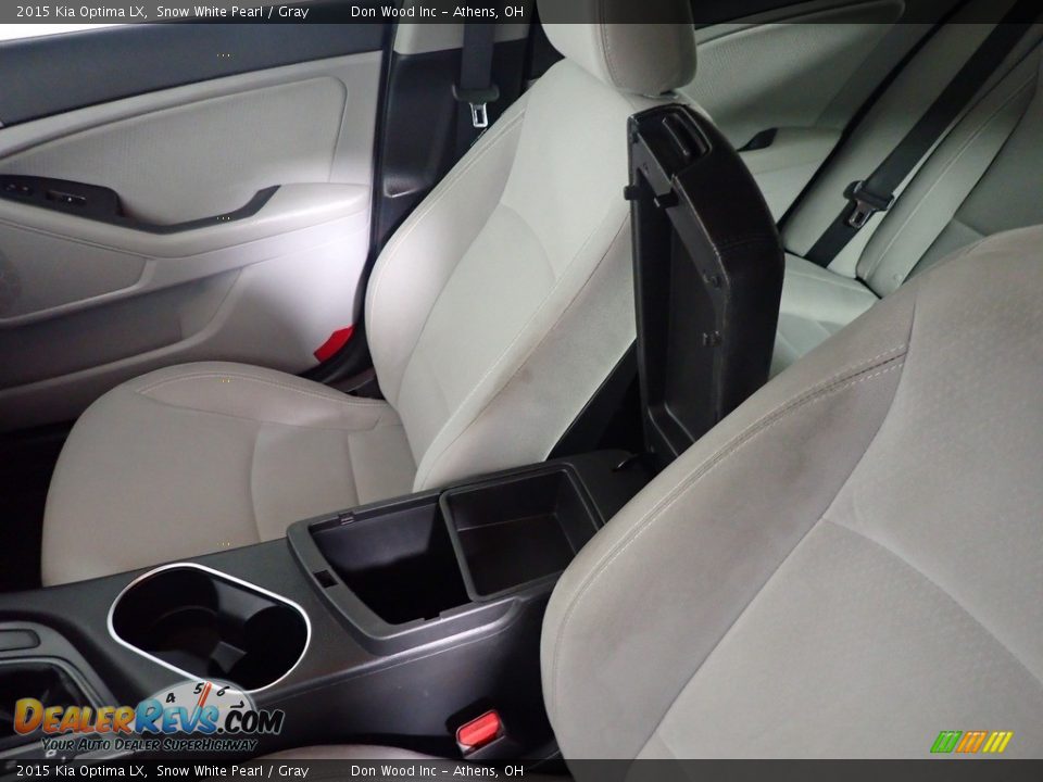 2015 Kia Optima LX Snow White Pearl / Gray Photo #28