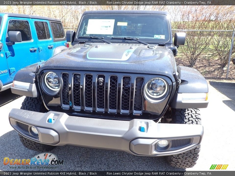 2023 Jeep Wrangler Unlimited Rubicon 4XE Hybrid Black / Black Photo #2