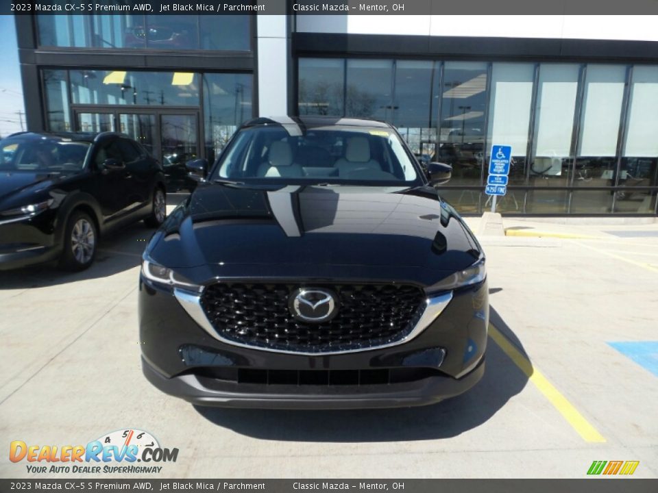 2023 Mazda CX-5 S Premium AWD Jet Black Mica / Parchment Photo #2