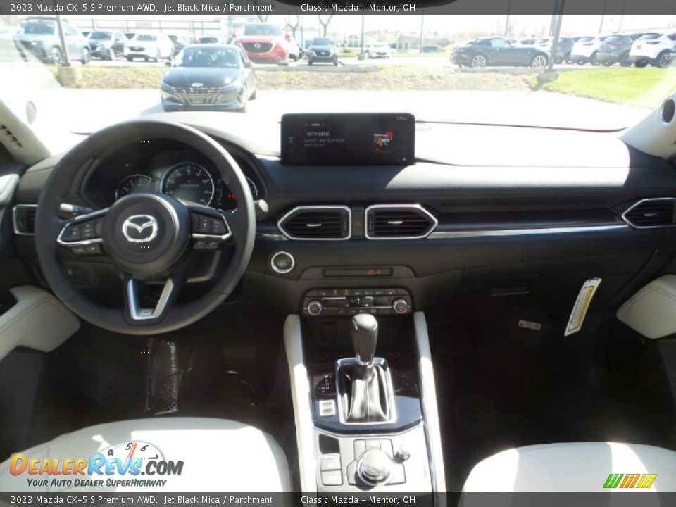 2023 Mazda CX-5 S Premium AWD Jet Black Mica / Parchment Photo #3