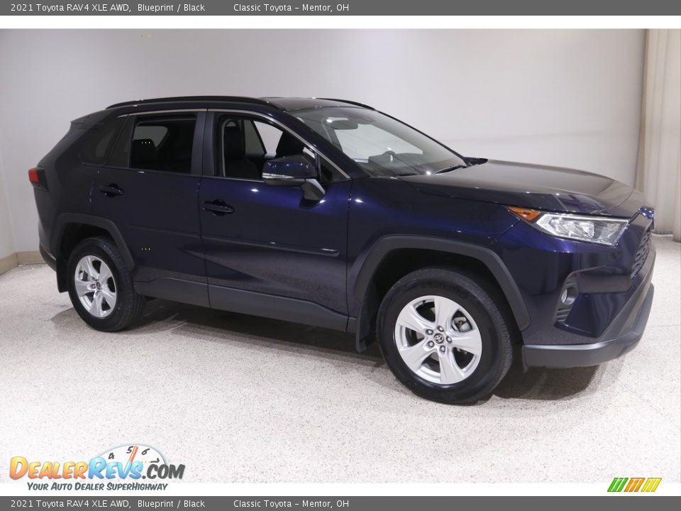 2021 Toyota RAV4 XLE AWD Blueprint / Black Photo #1