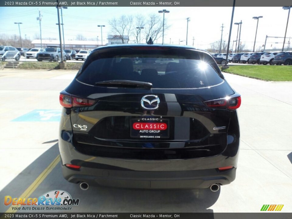 2023 Mazda CX-5 S Premium AWD Jet Black Mica / Parchment Photo #5
