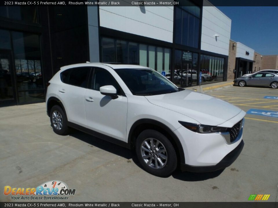 2023 Mazda CX-5 S Preferred AWD Rhodium White Metallic / Black Photo #1