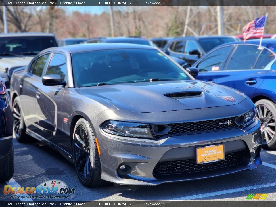 Front 3/4 View of 2020 Dodge Charger Scat Pack Photo #3