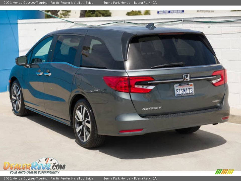 2021 Honda Odyssey Touring Pacific Pewter Metallic / Beige Photo #2