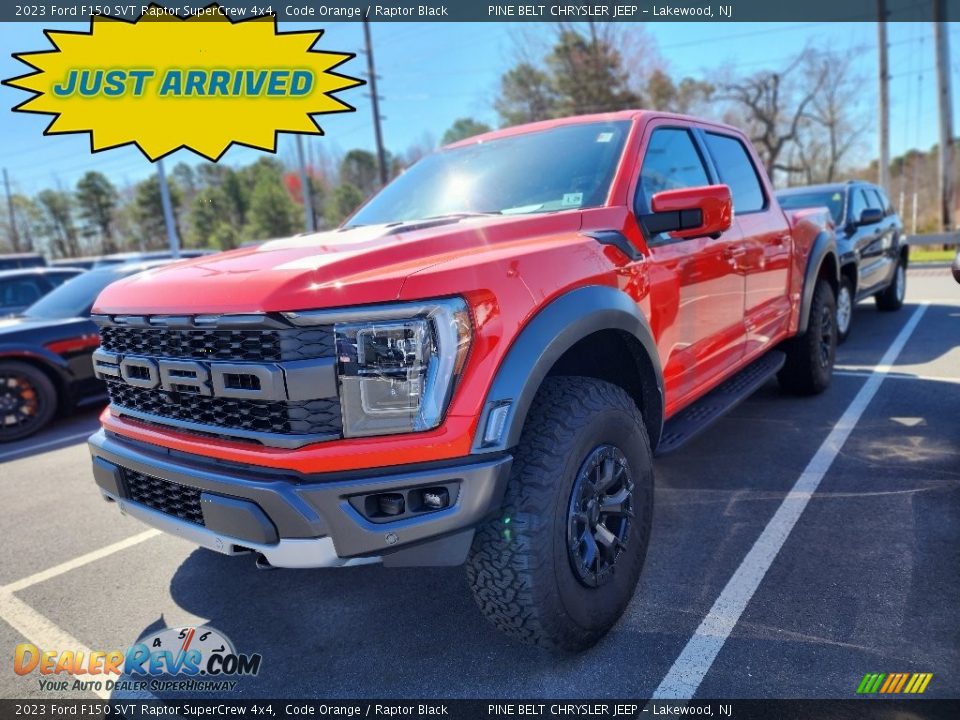 2023 Ford F150 SVT Raptor SuperCrew 4x4 Code Orange / Raptor Black Photo #1