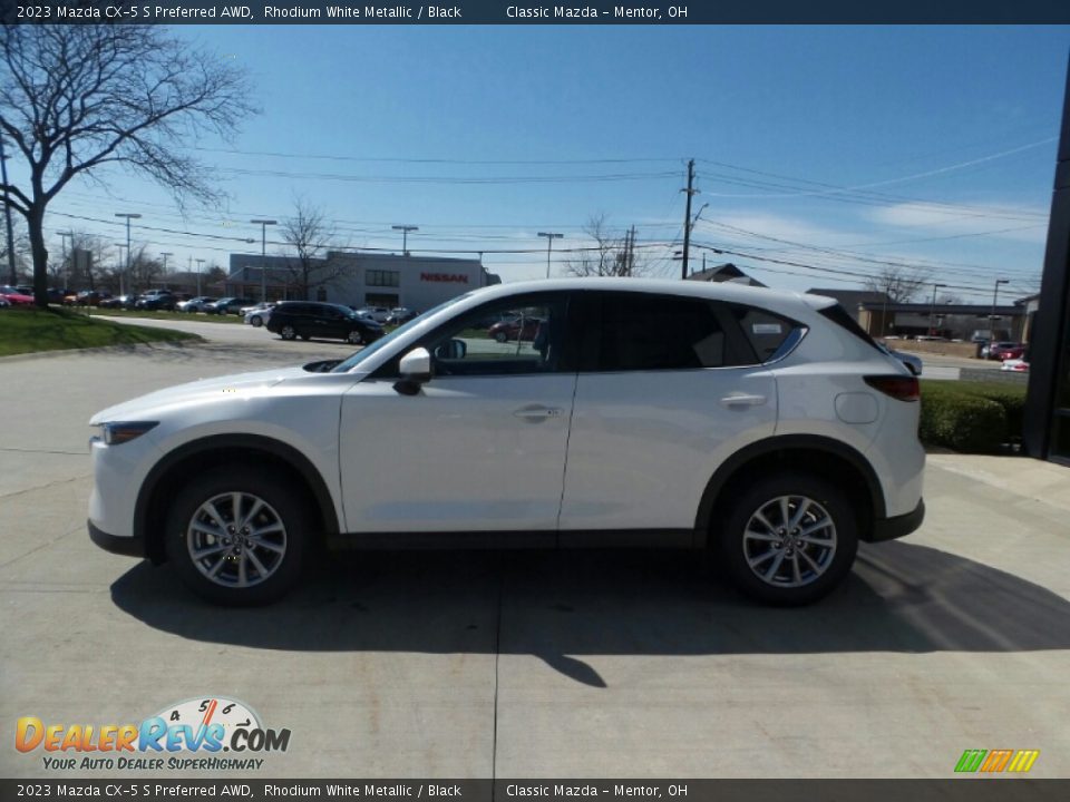 2023 Mazda CX-5 S Preferred AWD Rhodium White Metallic / Black Photo #6
