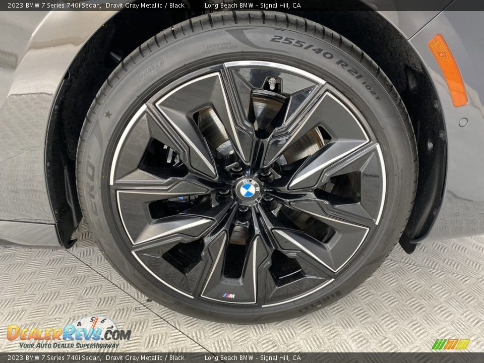 2023 BMW 7 Series 740i Sedan Dravit Gray Metallic / Black Photo #3