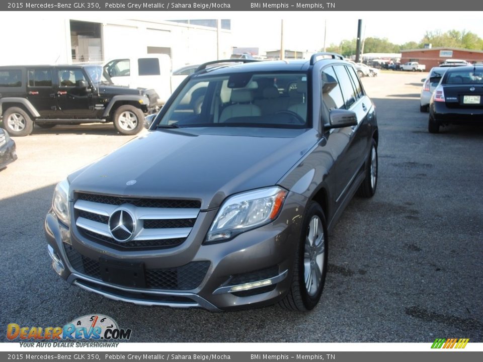 2015 Mercedes-Benz GLK 350 Pebble Grey Metallic / Sahara Beige/Mocha Photo #1