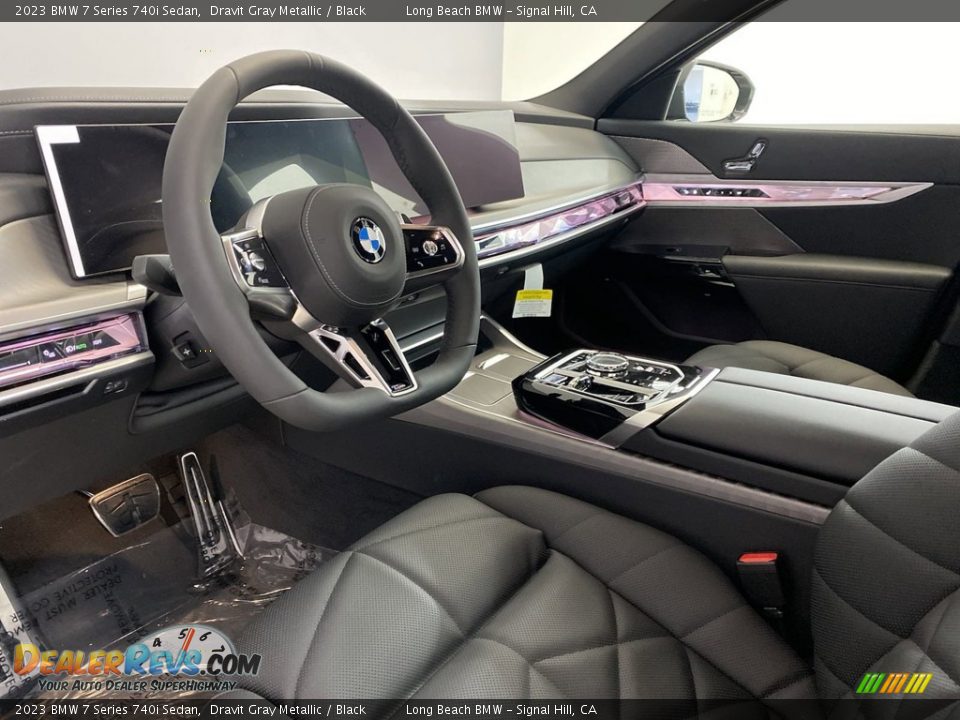 2023 BMW 7 Series 740i Sedan Dravit Gray Metallic / Black Photo #12