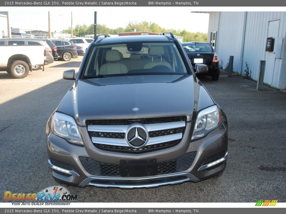 2015 Mercedes-Benz GLK 350 Pebble Grey Metallic / Sahara Beige/Mocha Photo #8