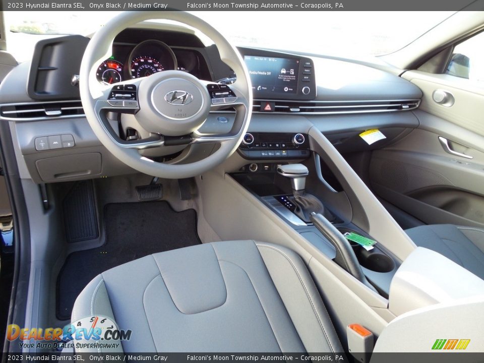 Medium Gray Interior - 2023 Hyundai Elantra SEL Photo #12