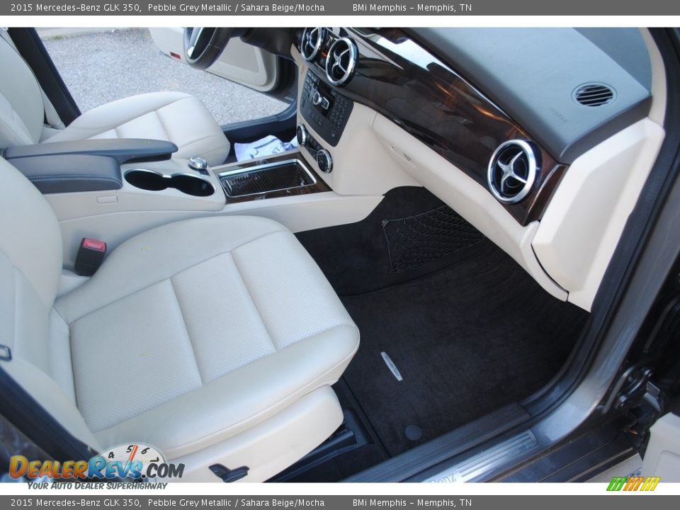 2015 Mercedes-Benz GLK 350 Pebble Grey Metallic / Sahara Beige/Mocha Photo #29