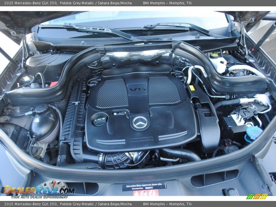 2015 Mercedes-Benz GLK 350 Pebble Grey Metallic / Sahara Beige/Mocha Photo #31