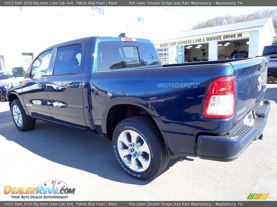 2023 Ram 1500 Big Horn Crew Cab 4x4 Patriot Blue Pearl / Black Photo #3