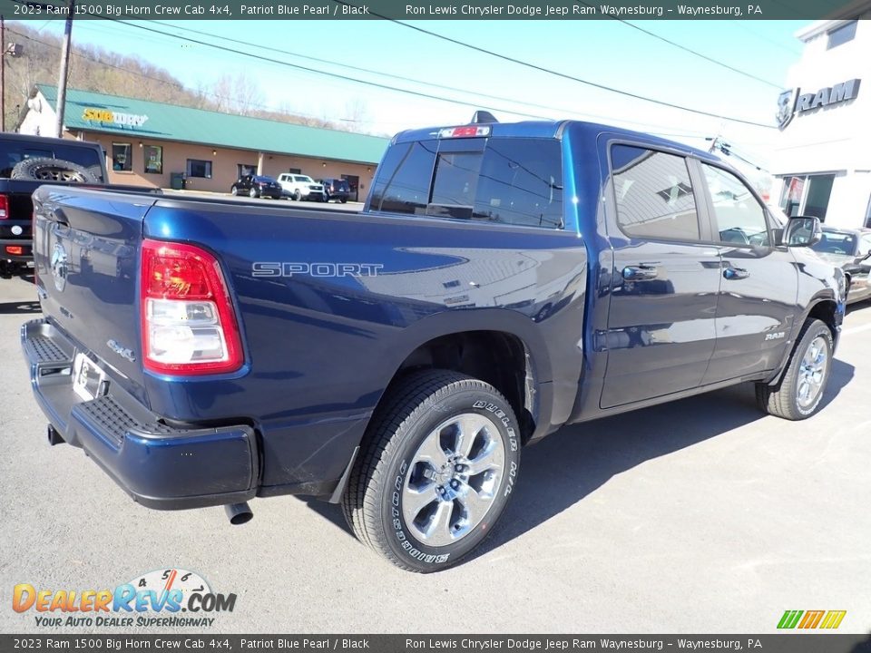 2023 Ram 1500 Big Horn Crew Cab 4x4 Patriot Blue Pearl / Black Photo #6