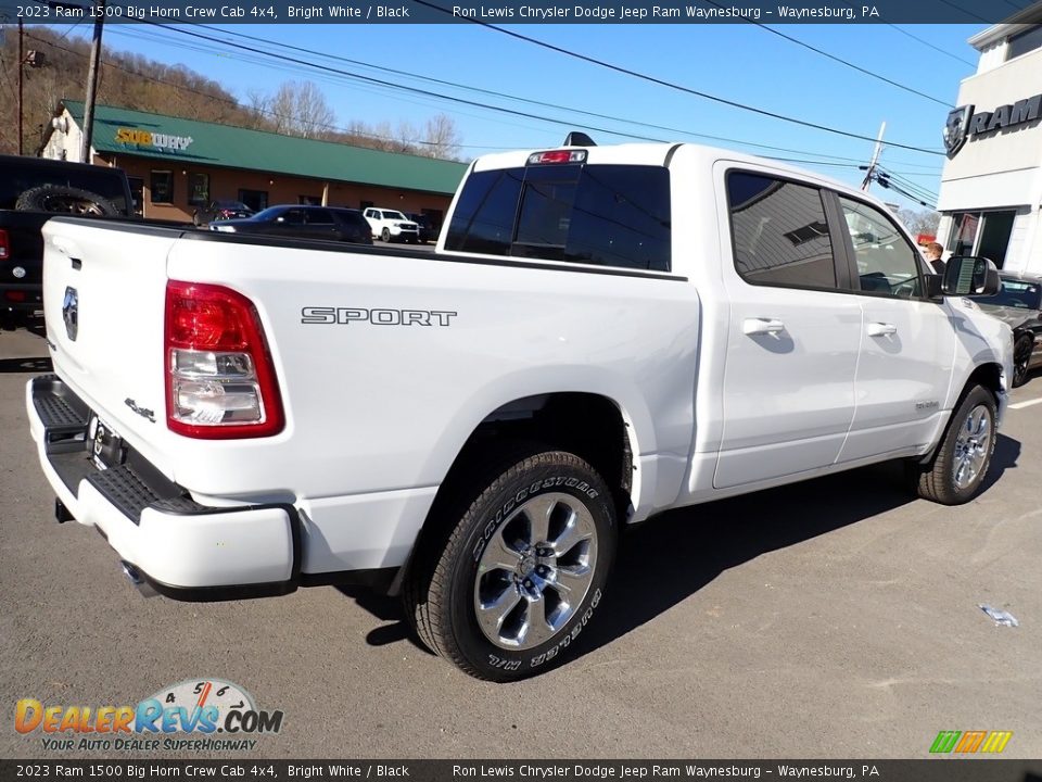 2023 Ram 1500 Big Horn Crew Cab 4x4 Bright White / Black Photo #6