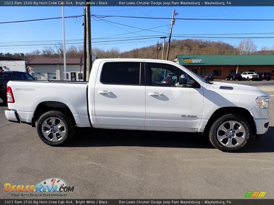 2023 Ram 1500 Big Horn Crew Cab 4x4 Bright White / Black Photo #7