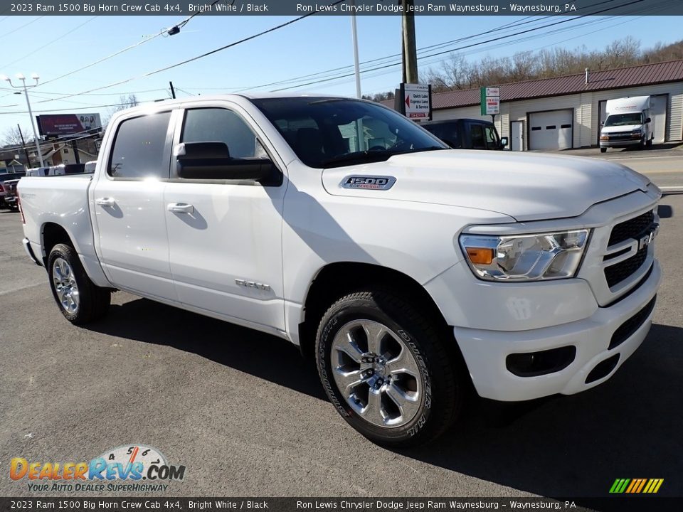 2023 Ram 1500 Big Horn Crew Cab 4x4 Bright White / Black Photo #8