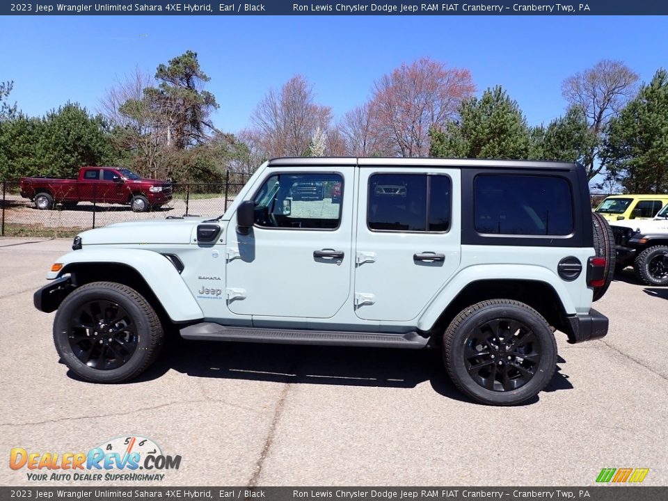 2023 Jeep Wrangler Unlimited Sahara 4XE Hybrid Earl / Black Photo #2