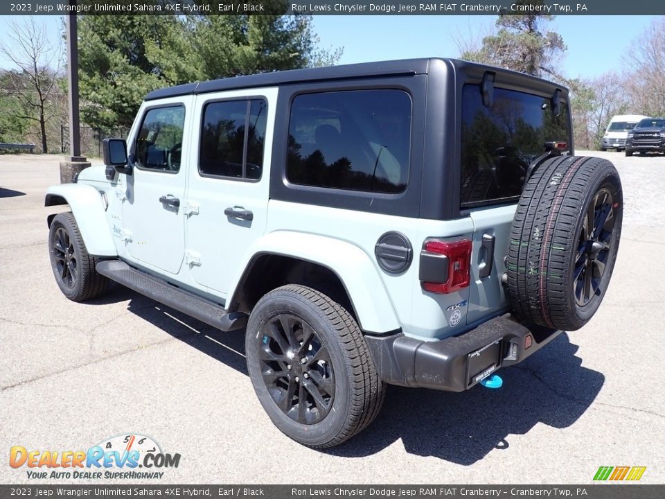 2023 Jeep Wrangler Unlimited Sahara 4XE Hybrid Earl / Black Photo #3