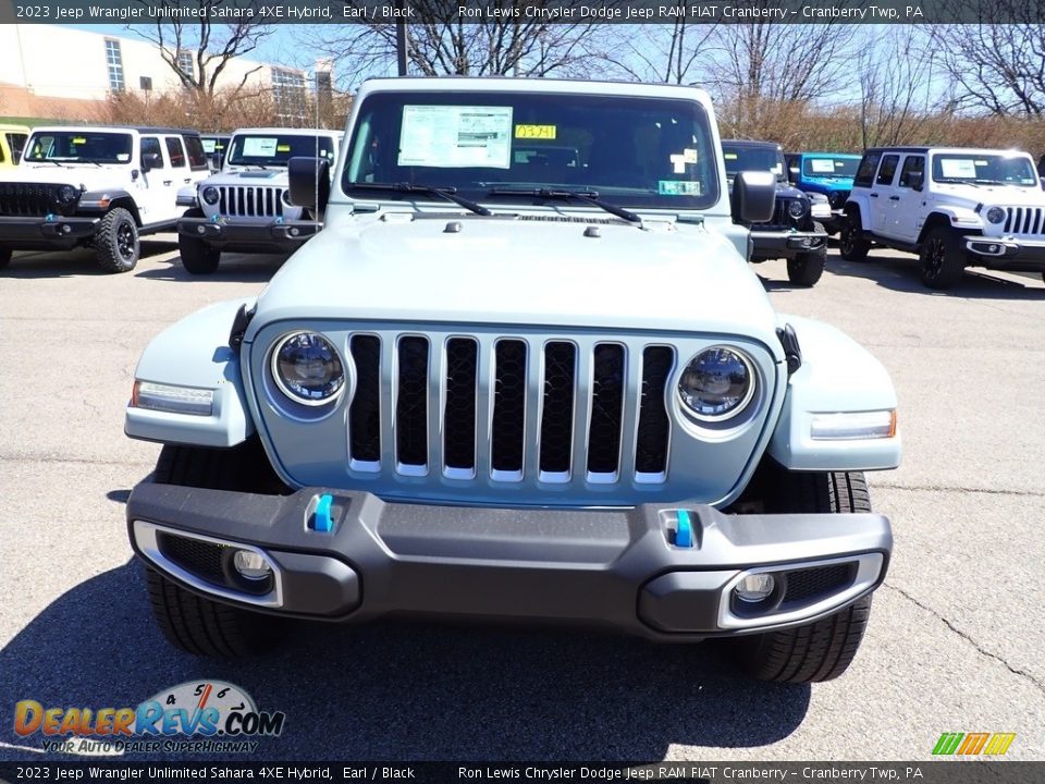 2023 Jeep Wrangler Unlimited Sahara 4XE Hybrid Earl / Black Photo #8