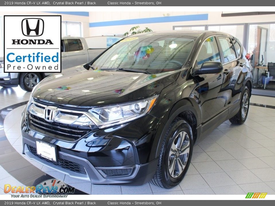 2019 Honda CR-V LX AWD Crystal Black Pearl / Black Photo #1