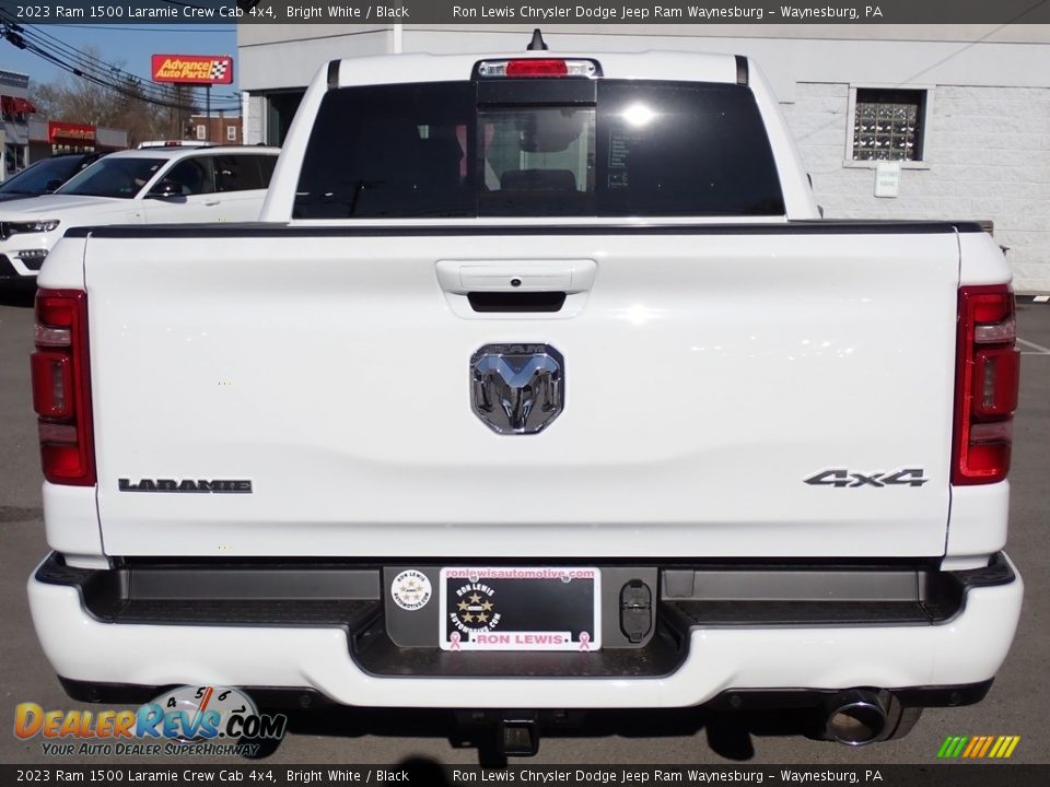 2023 Ram 1500 Laramie Crew Cab 4x4 Bright White / Black Photo #4